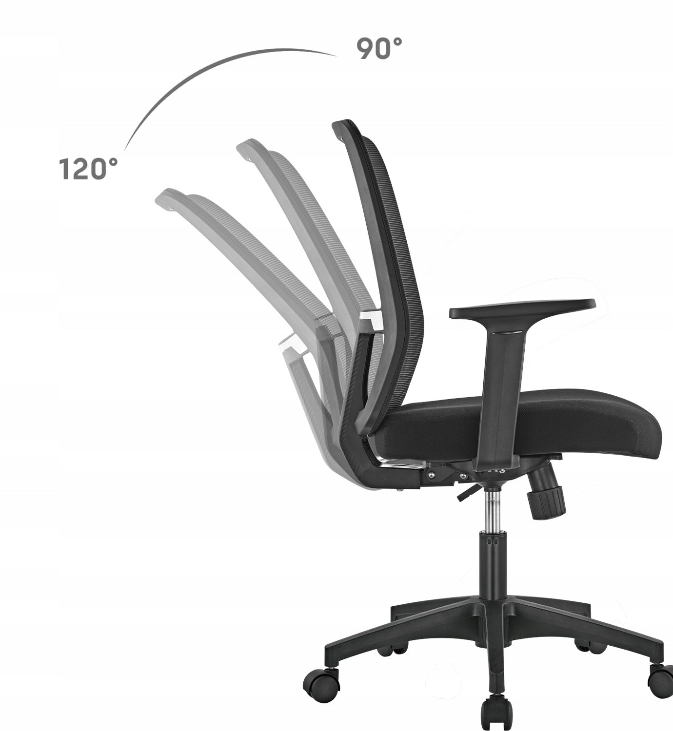 Biuro Kėdė Swivel Reguliuojama Tinklelis MESH Spacetronik