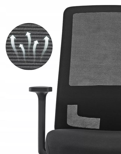 Biuro Kėdė Swivel Reguliuojama Tinklelis MESH Spacetronik
