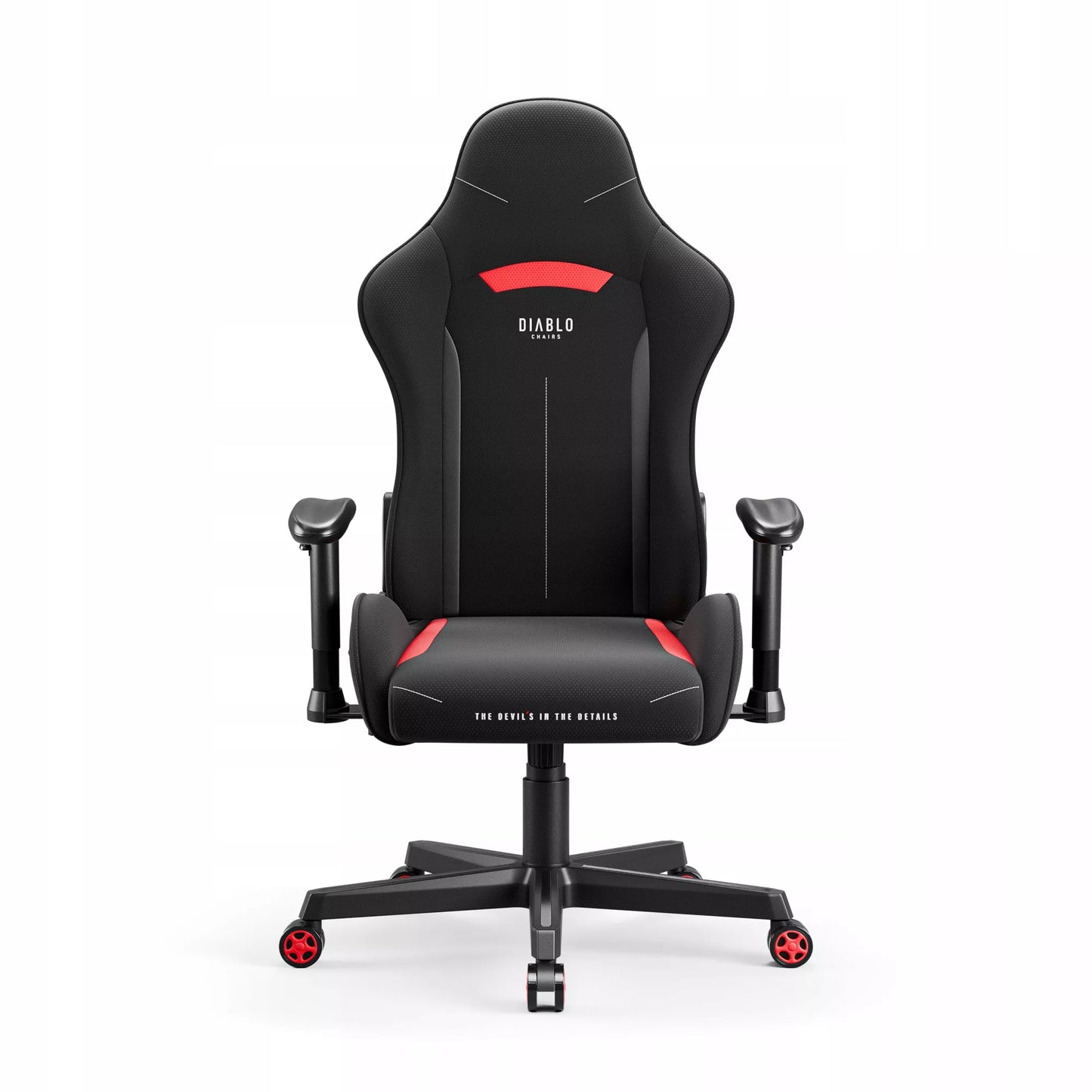 Žaidimų kėdė audinio pasukama DIABLO X-STARTER juoda-raudona
