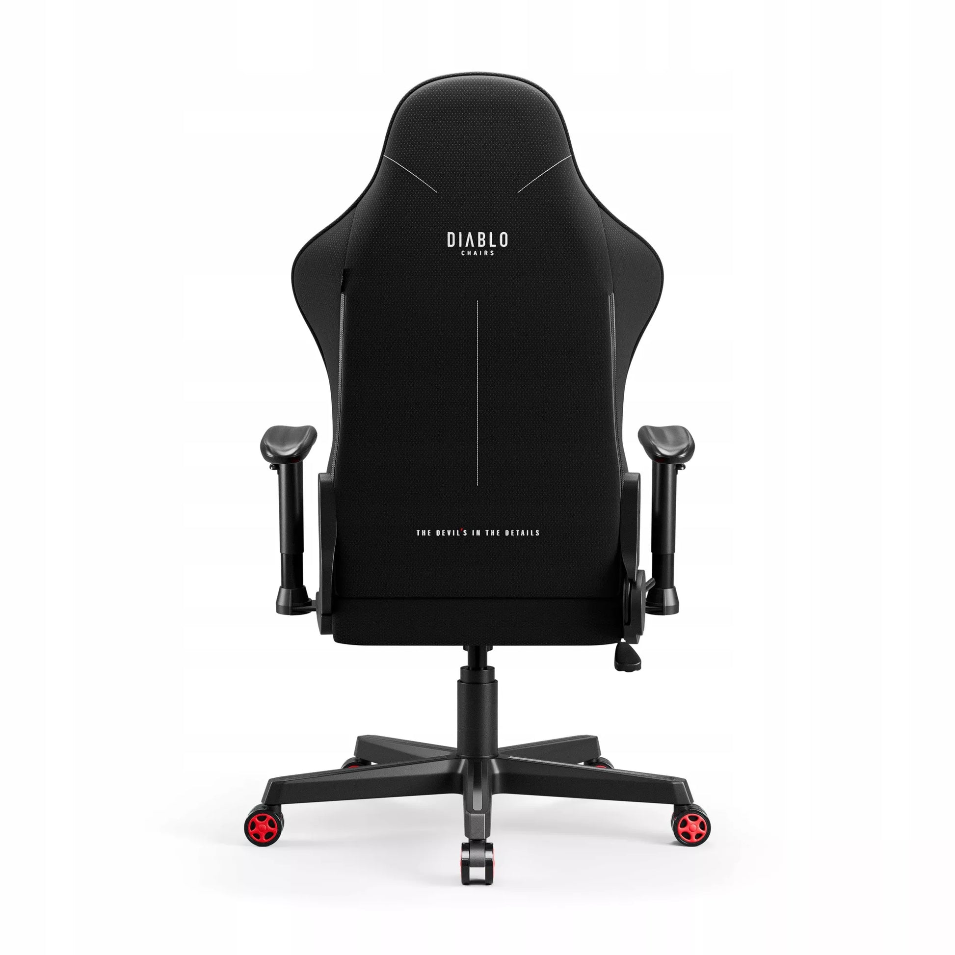 Žaidimų kėdė audinio pasukama DIABLO X-STARTER juoda-raudona