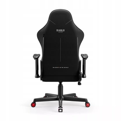 Žaidimų kėdė audinio pasukama DIABLO X-STARTER juoda-raudona