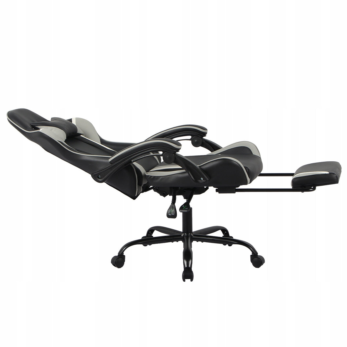 Žaidimų kėdė su porankiais, pasukama, žaidėjui, kibiro formos, su atrama kojoms, 110kg