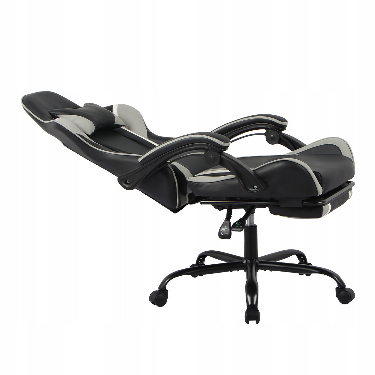 Žaidimų kėdė su porankiais, pasukama, žaidėjui, kibiro formos, su atrama kojoms, 110kg