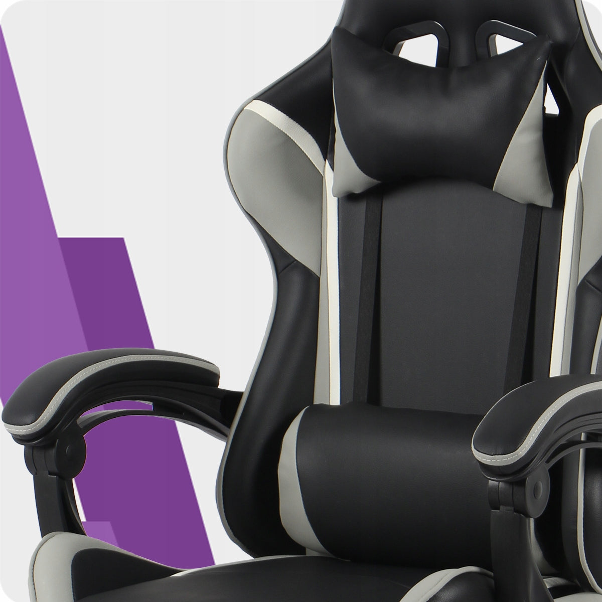 Žaidimų kėdė su porankiais, pasukama, žaidėjui, kibiro formos, su atrama kojoms, 110kg