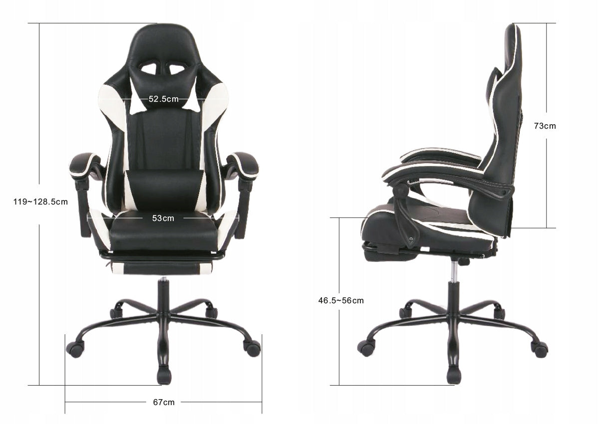 Žaidimų kėdė su porankiais, pasukama, žaidėjui, kibiro formos, su atrama kojoms, 110kg