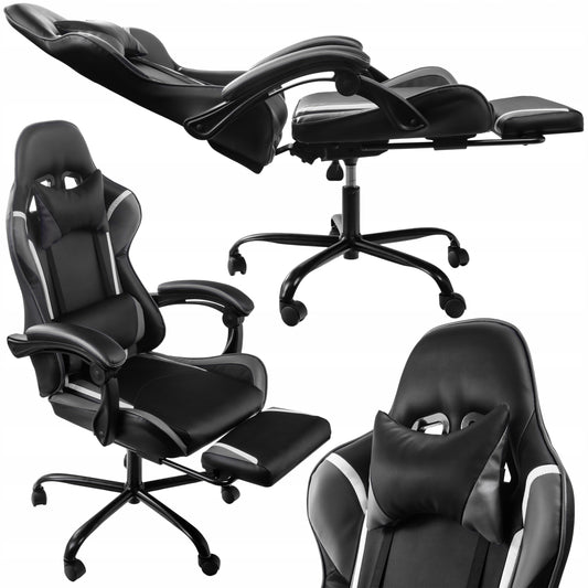 Žaidimų kėdė su porankiais, pasukama, žaidėjui, kibiro formos, su atrama kojoms, 110kg