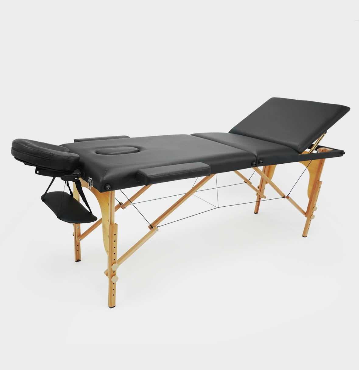 Grožio procedūrų fotelis, sulankstoma masažo kušetė, 3 segmentų reguliuojamas