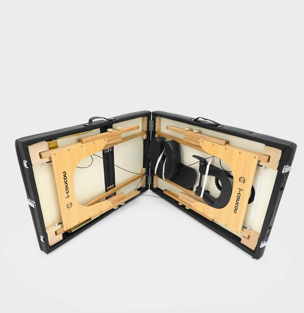 Grožio procedūrų fotelis, sulankstoma masažo kušetė, 3 segmentų reguliuojamas