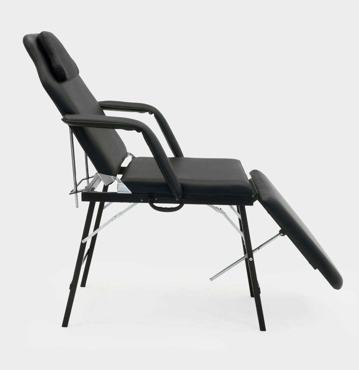 Kosmetologinė sulankstoma kėdė-gultas, blakstienų priauginimui, pedikiūrui su reguliavimu