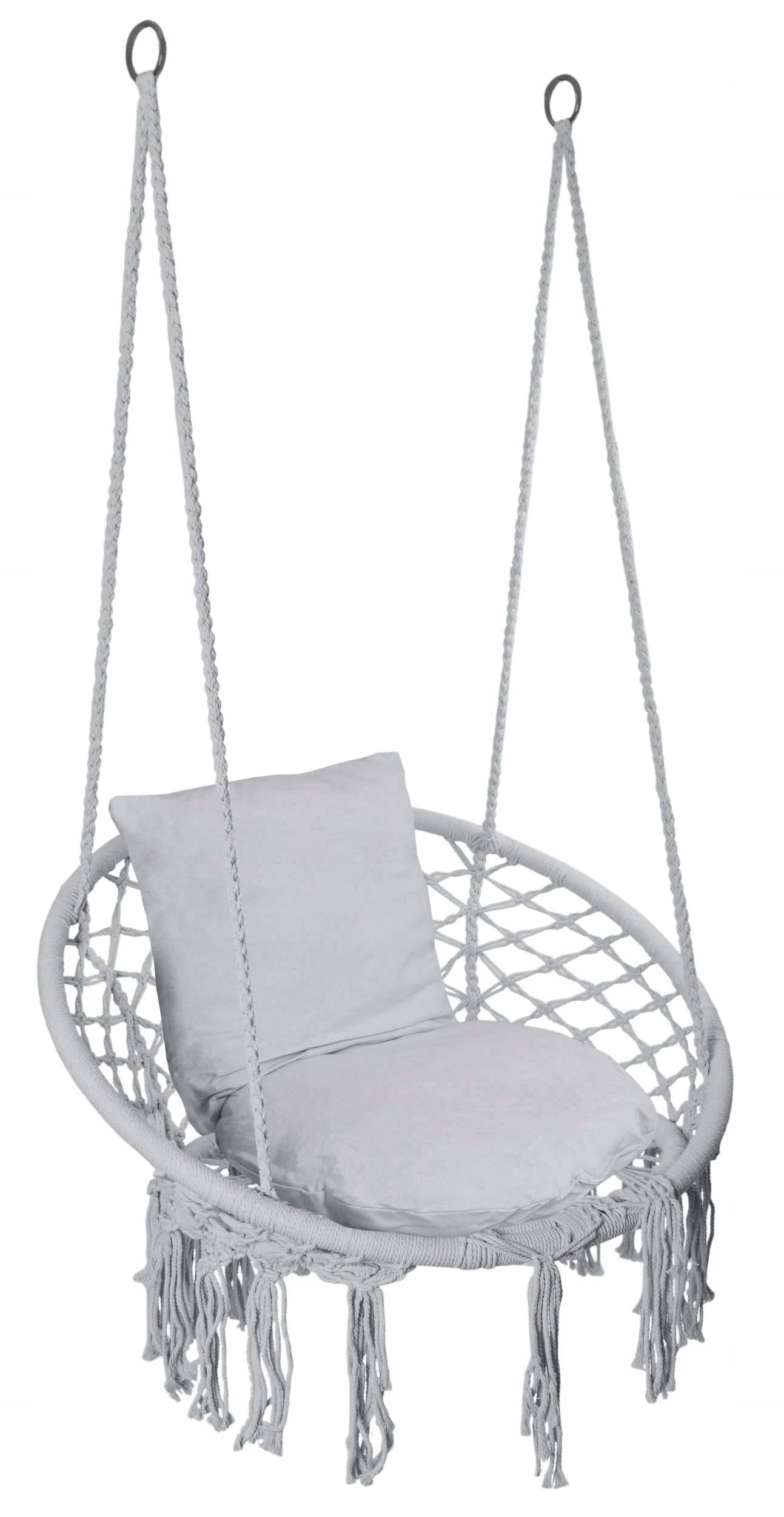 Pakabinama Kėdė Lizdas Togo Pilka Pagalvėlės