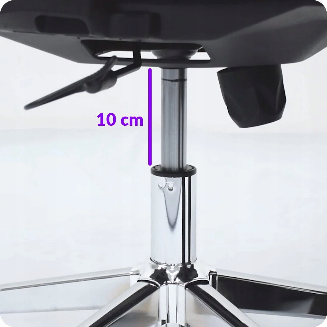 Ergonomiška biuro kėdė, besisukanti, reguliuojama, DIDELĖ, medžiaginė, juoda