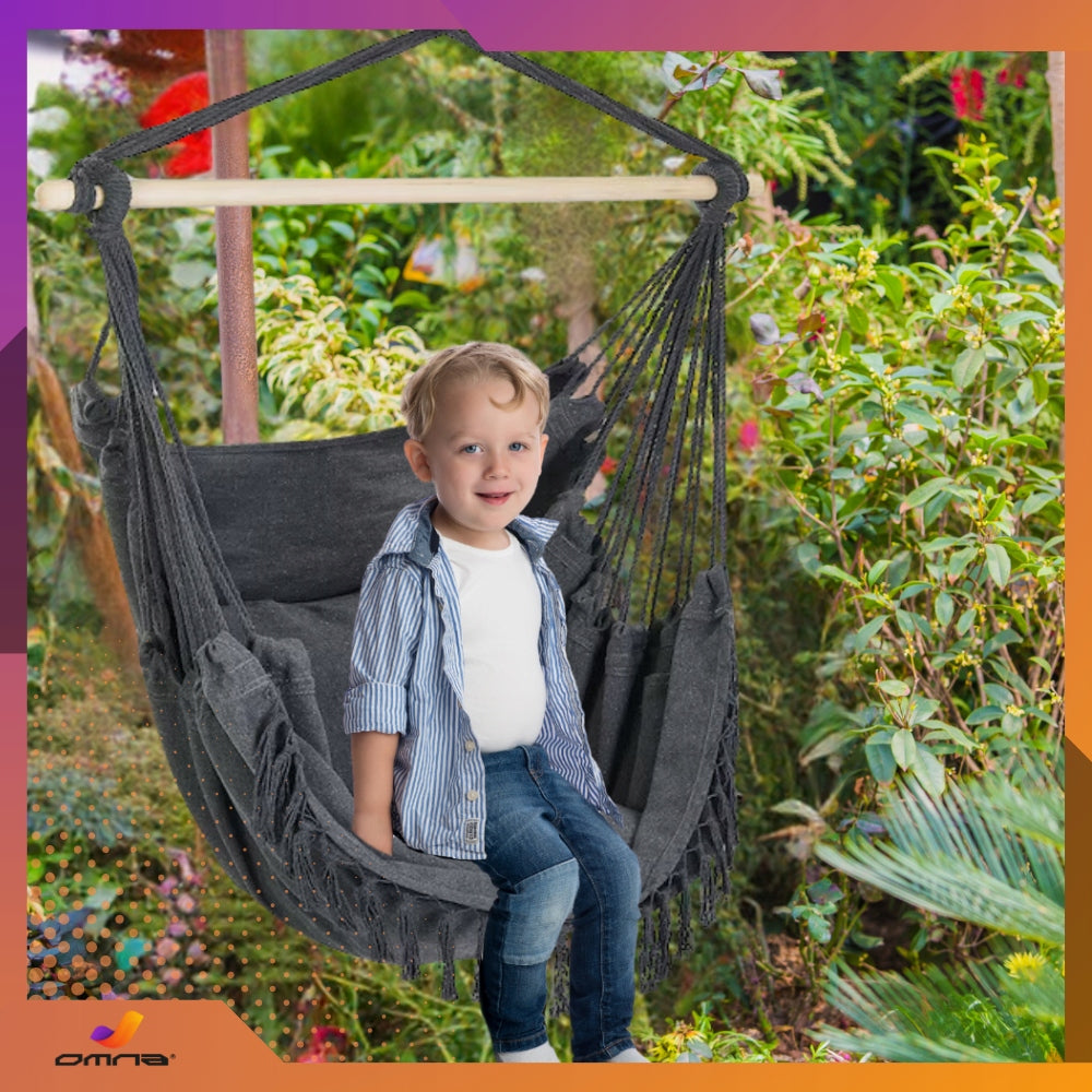 Sėdimoji kėdė Braziliška sūpynė Hamakas Sodui Ant Balkono BOHO