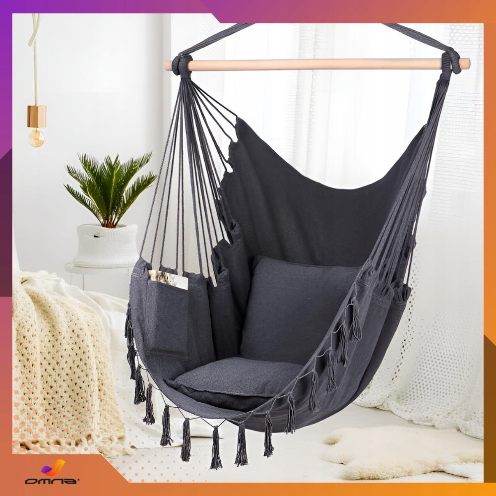 Sėdimoji kėdė Braziliška sūpynė Hamakas Sodui Ant Balkono BOHO