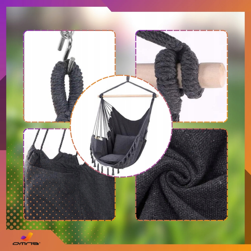 Sėdimoji kėdė Braziliška sūpynė Hamakas Sodui Ant Balkono BOHO