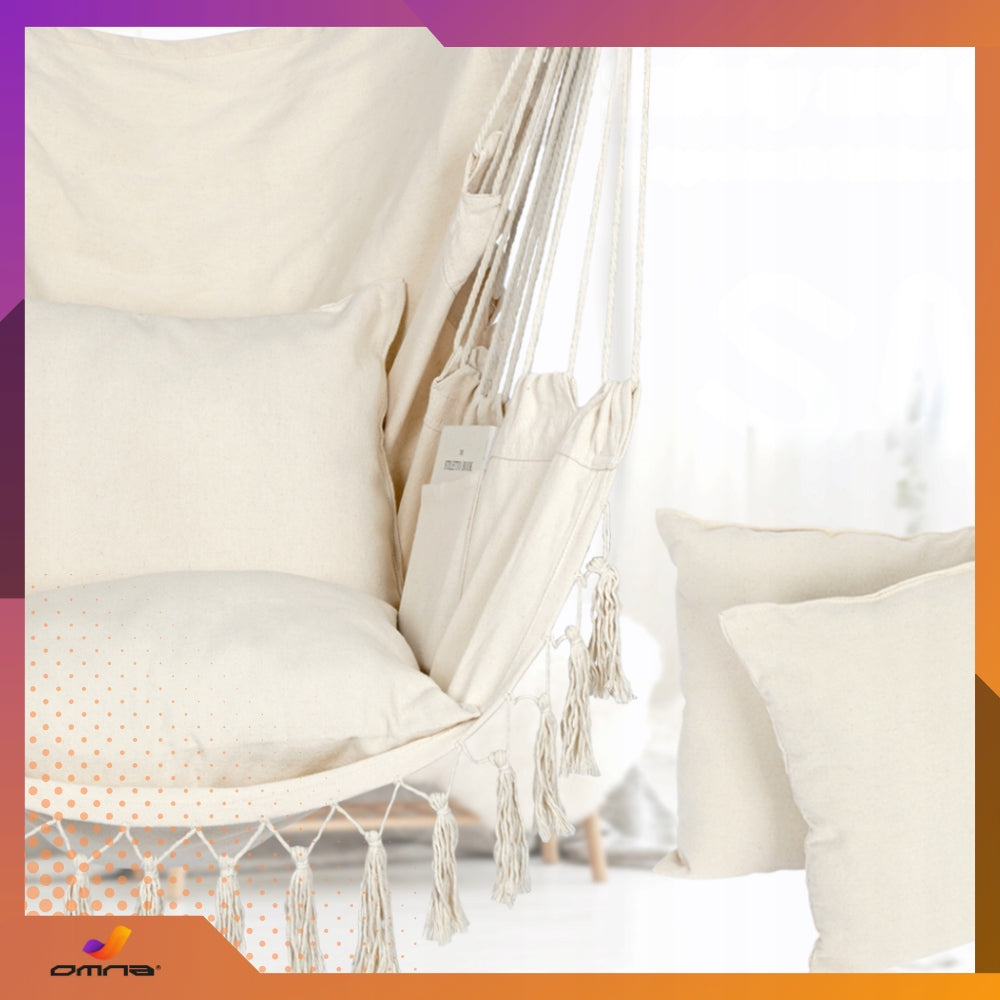 Sėdimoji kėdė Braziliška sūpynė Hamakas Sodui Ant Balkono BOHO