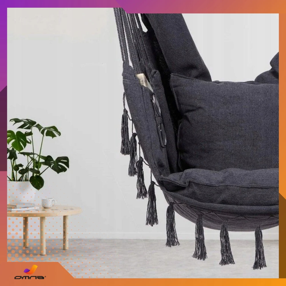 Sėdimoji kėdė Braziliška sūpynė Hamakas Sodui Ant Balkono BOHO