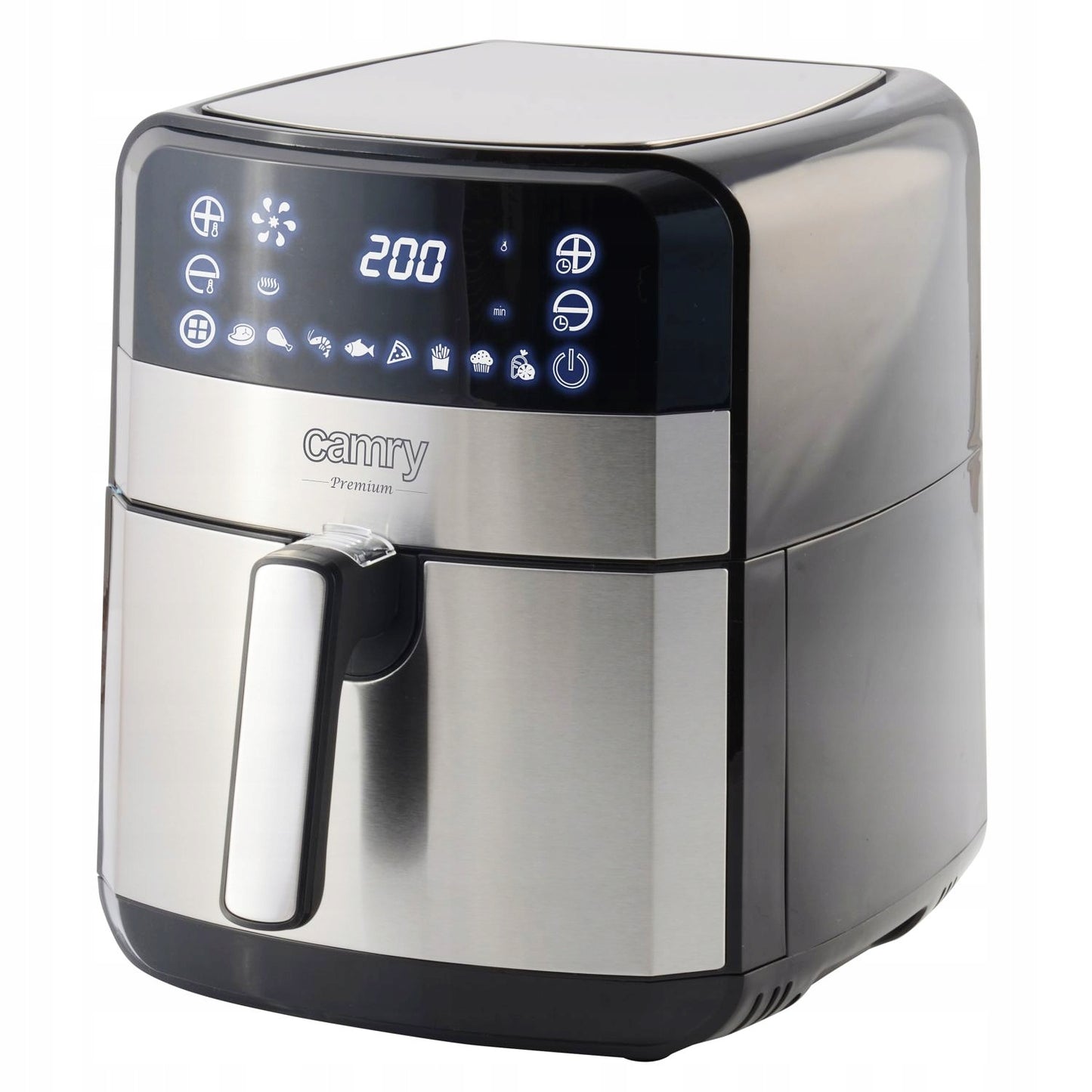 Bekondensinis gruzdintuvas 5L Airfryer 9 PROGRAMOS laikmatis LED Camry CR6311