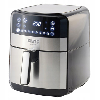 Bekondensinis gruzdintuvas 5L Airfryer 9 PROGRAMOS laikmatis LED Camry CR6311