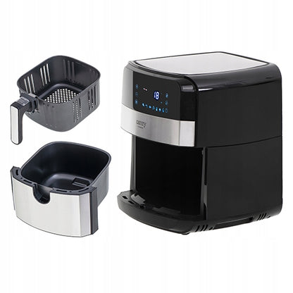Bekondensinis gruzdintuvas 5L Airfryer 9 PROGRAMOS laikmatis LED Camry CR6311