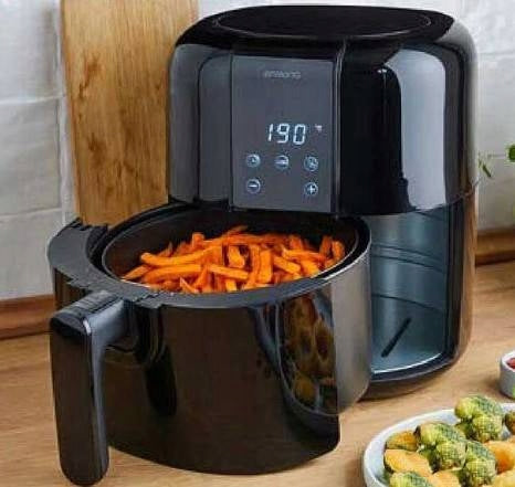 Neliepsnis gruzdintuvas Air Fryer 2,6L 1400W Sveikas kepimas be aliejaus