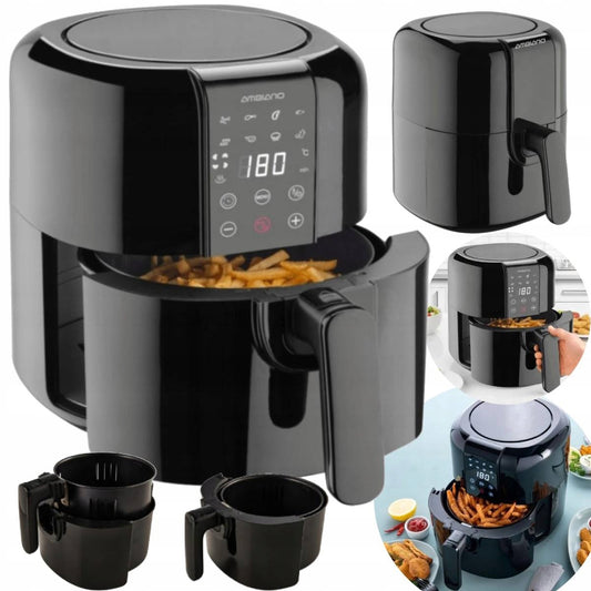Neliepsnis gruzdintuvas Air Fryer 2,6L 1400W Sveikas kepimas be aliejaus