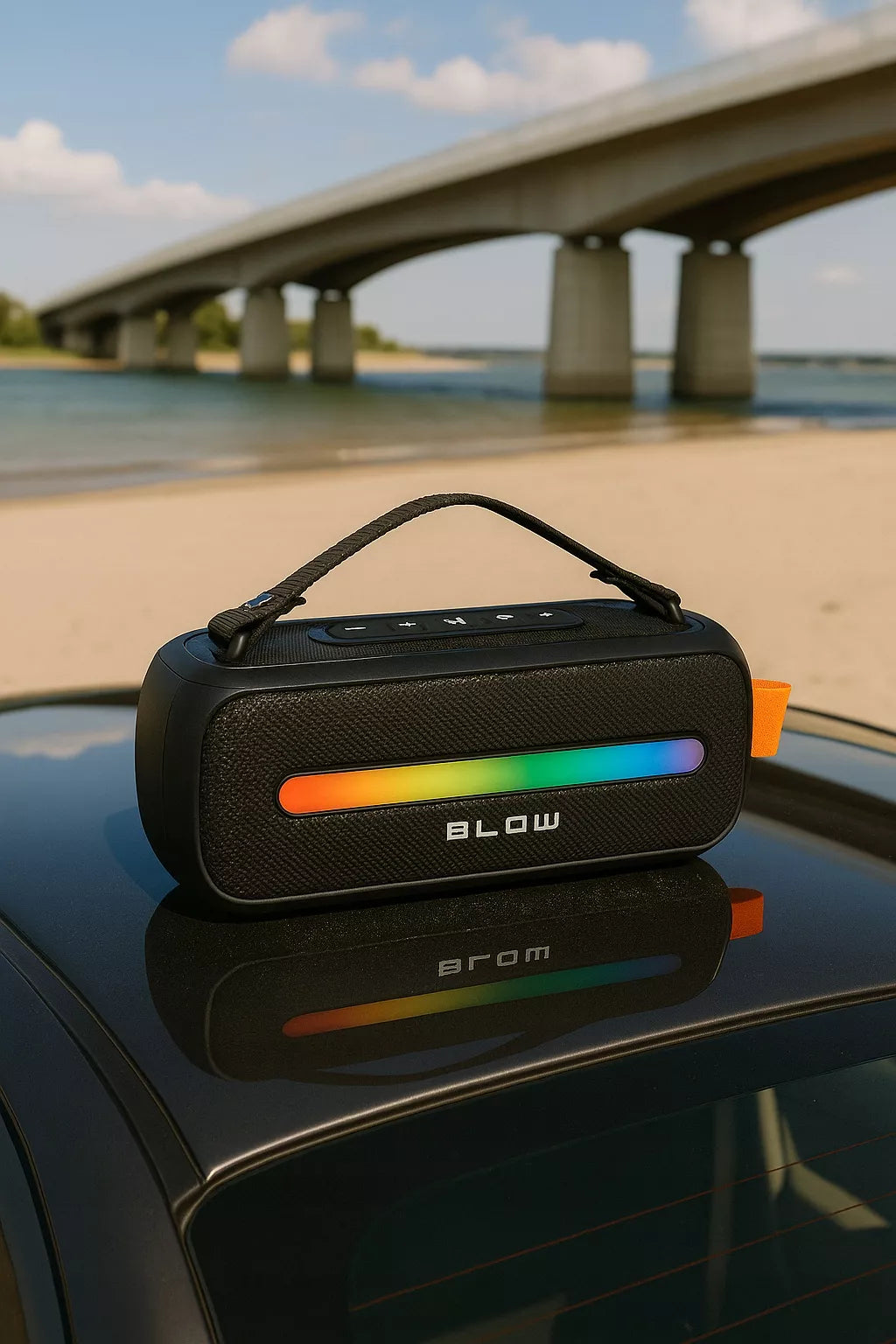 VAIKŲ KARAOKĖ GARSIAKALBIS BLUETOOTH RGB BELAIDIS NEŠIOJAMASIS + MIKROFONAS