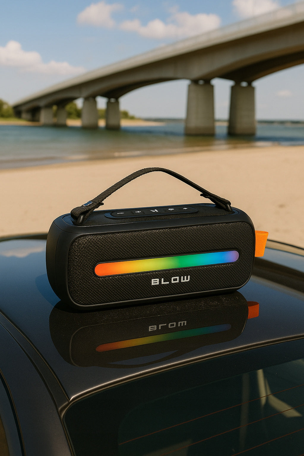 VAIKŲ KARAOKĖ GARSIAKALBIS BLUETOOTH RGB BELAIDIS NEŠIOJAMASIS + MIKROFONAS