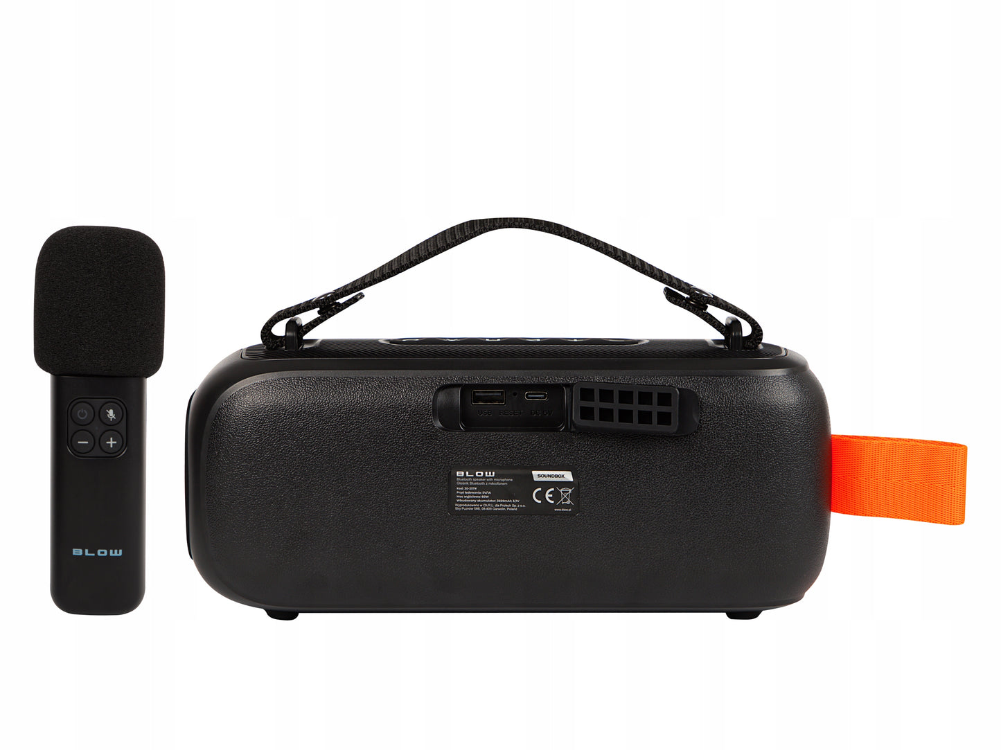 VAIKŲ KARAOKĖ GARSIAKALBIS BLUETOOTH RGB BELAIDIS NEŠIOJAMASIS + MIKROFONAS