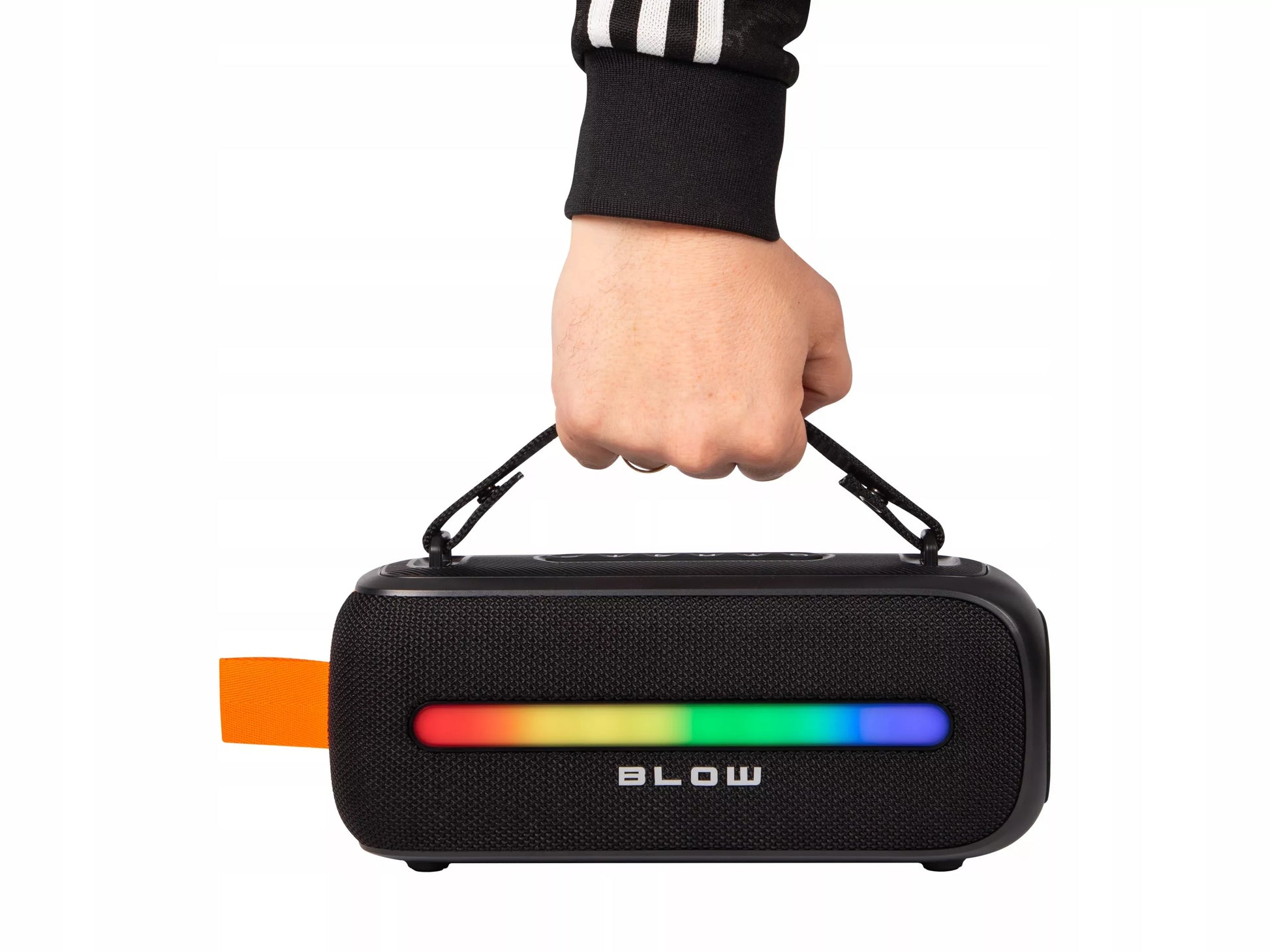 VAIKŲ KARAOKĖ GARSIAKALBIS BLUETOOTH RGB BELAIDIS NEŠIOJAMASIS + MIKROFONAS