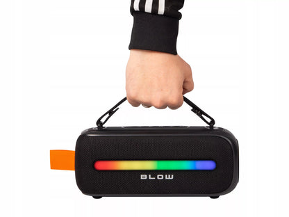 VAIKŲ KARAOKĖ GARSIAKALBIS BLUETOOTH RGB BELAIDIS NEŠIOJAMASIS + MIKROFONAS