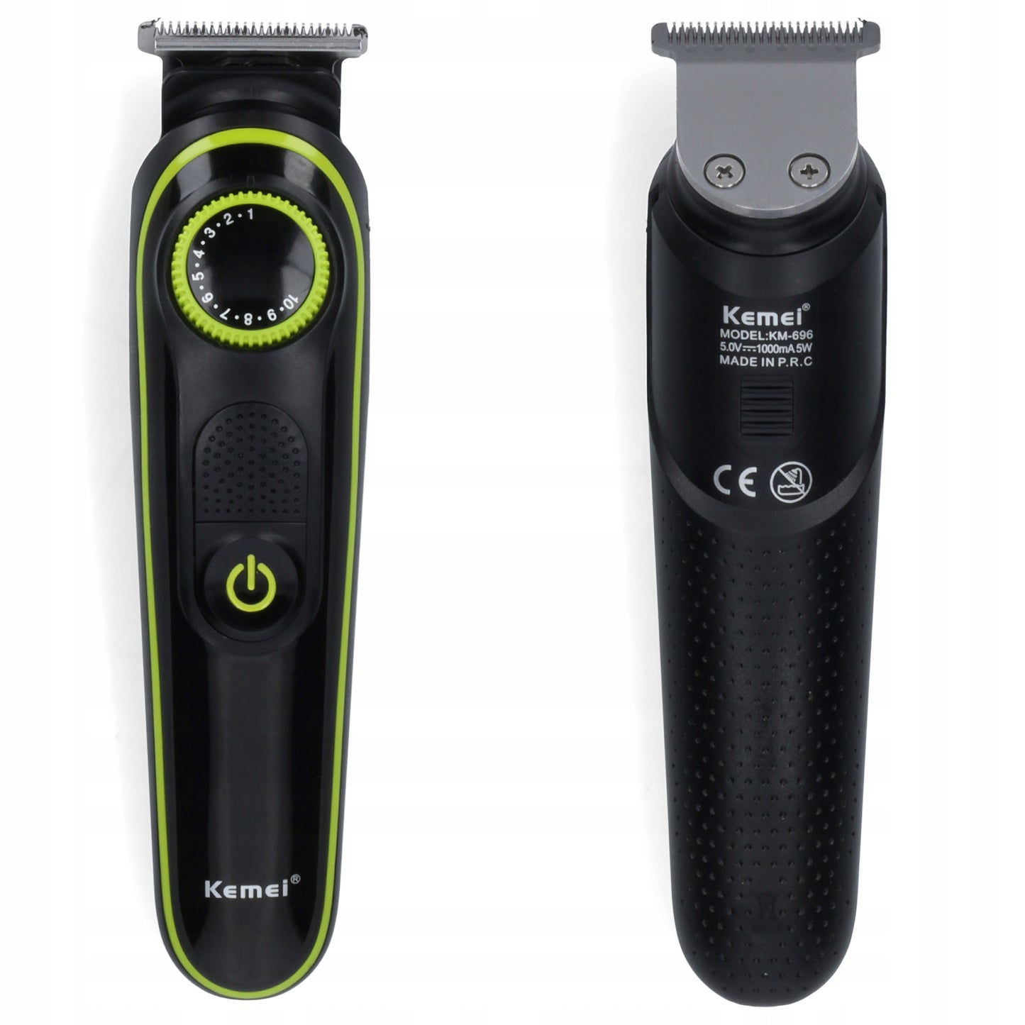 Vyriškas skustuvas, barzdos ir plaukų kirpimo mašinėlė, 5in1 rinkinys, KEMEI, BARBER, USB