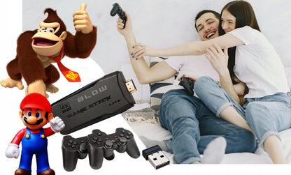 TV žaidimų konsolė MINI RETRO HDMI belaidė 2xPAD 22073 žaidimai