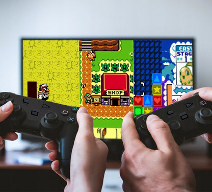 TV žaidimų konsolė MINI RETRO HDMI belaidė 2xPAD 22073 žaidimai