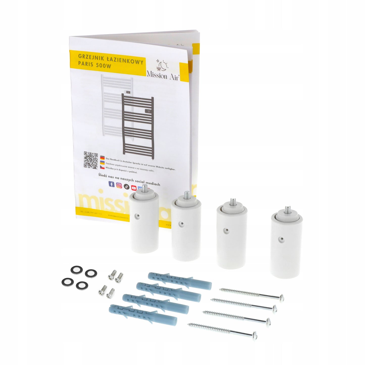 ELEKTRINIS VONIOS SKAITIKLIS, programuojamas termostatas, BALTAS 500W