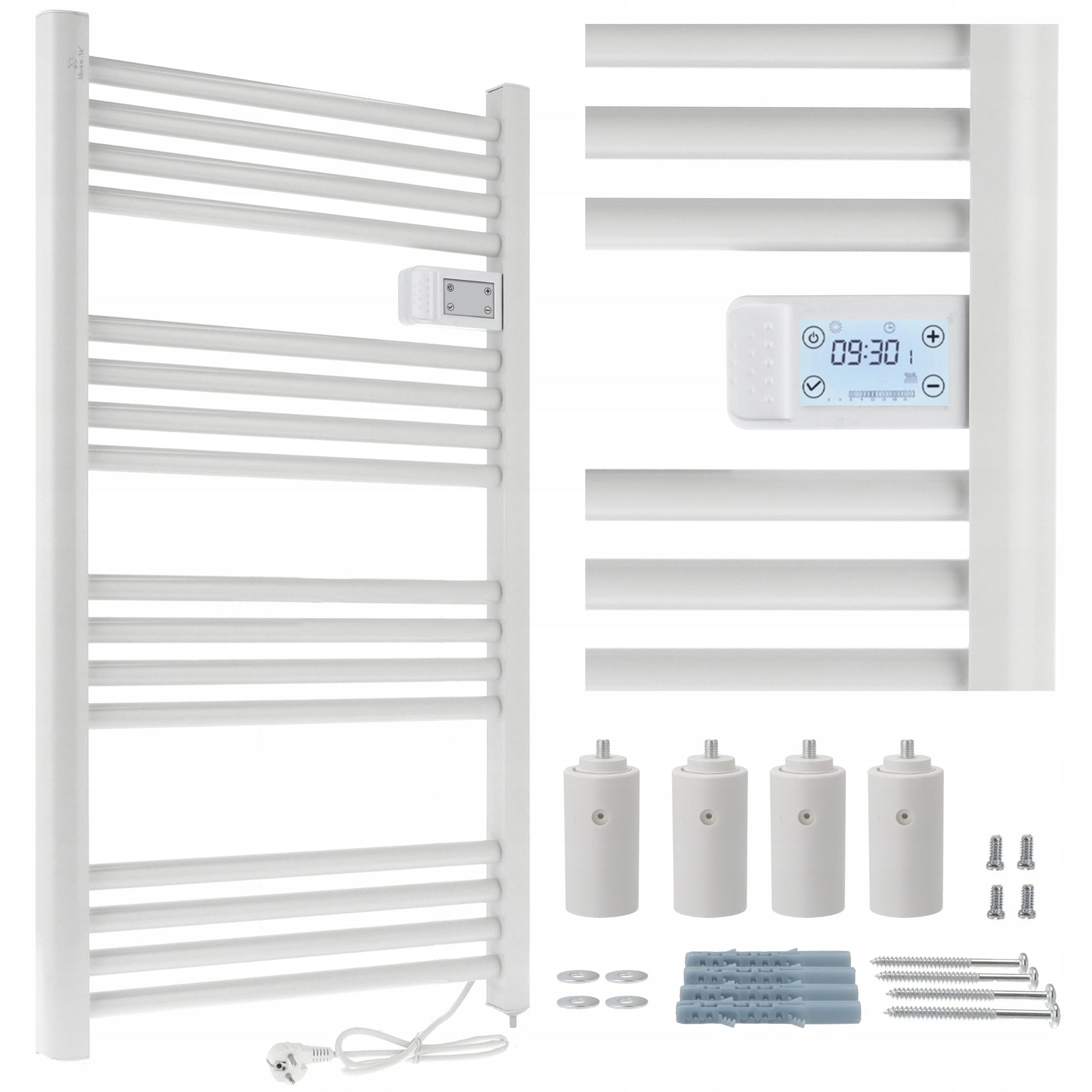 ELEKTRINIS VONIOS SKAITIKLIS, programuojamas termostatas, BALTAS 500W