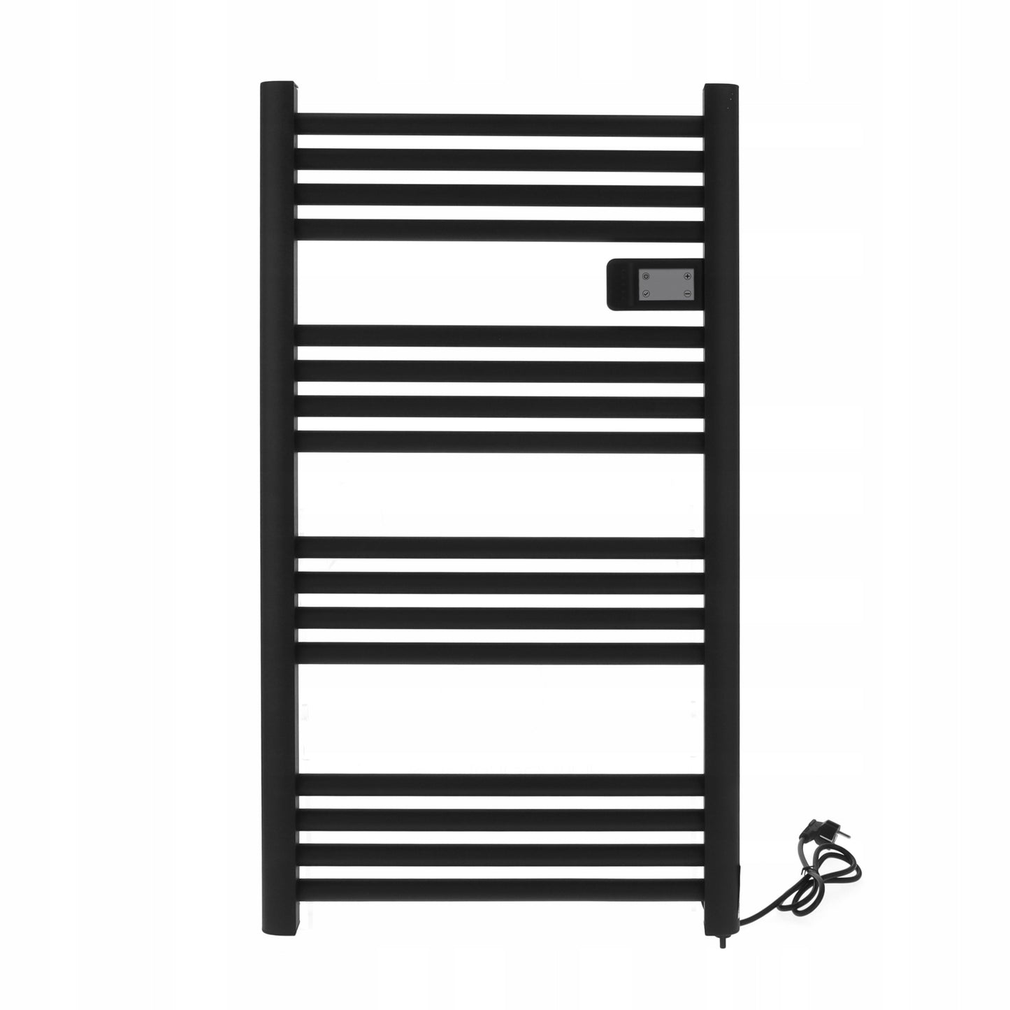 ELEKTRINIS VONIOS GYVATUKAS radiatorius programuojamas termostatas JUODAS 500W