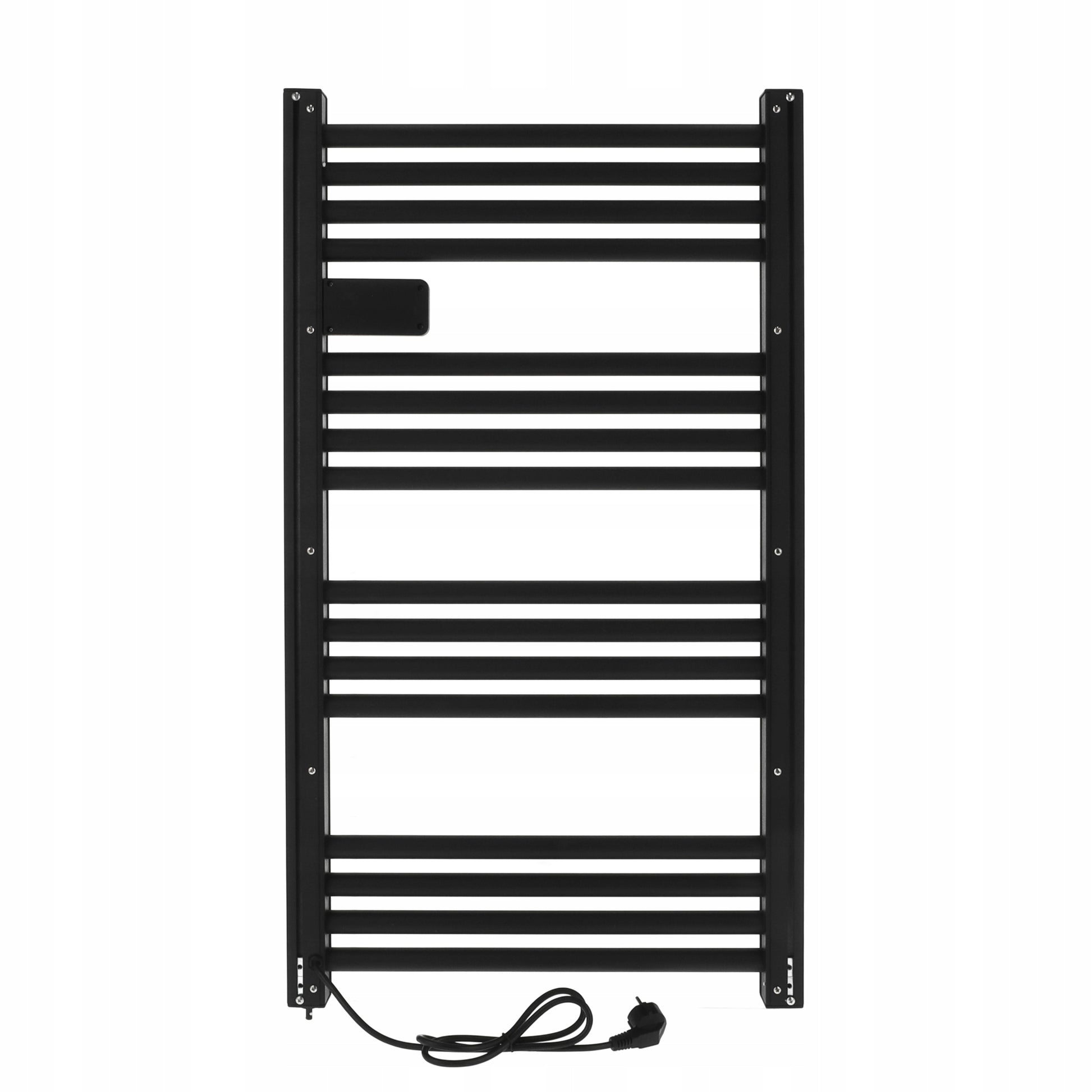 ELEKTRINIS VONIOS GYVATUKAS radiatorius programuojamas termostatas JUODAS 500W