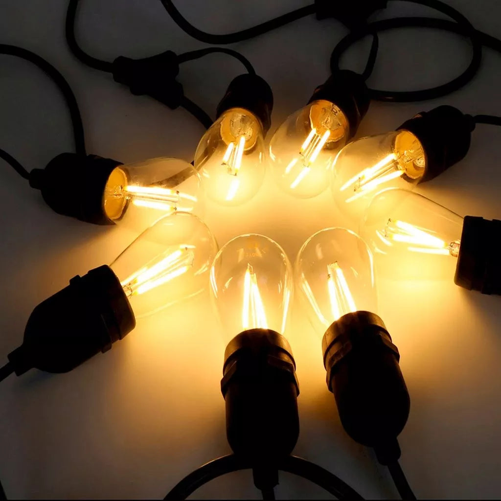 SODO GIRLIANDA ŠVIESOS GRANDINĖ 20M 40X LED E27