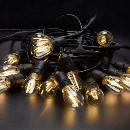 SODO GIRLIANDA ŠVIESOS GRANDINĖ 20M 40X LED E27