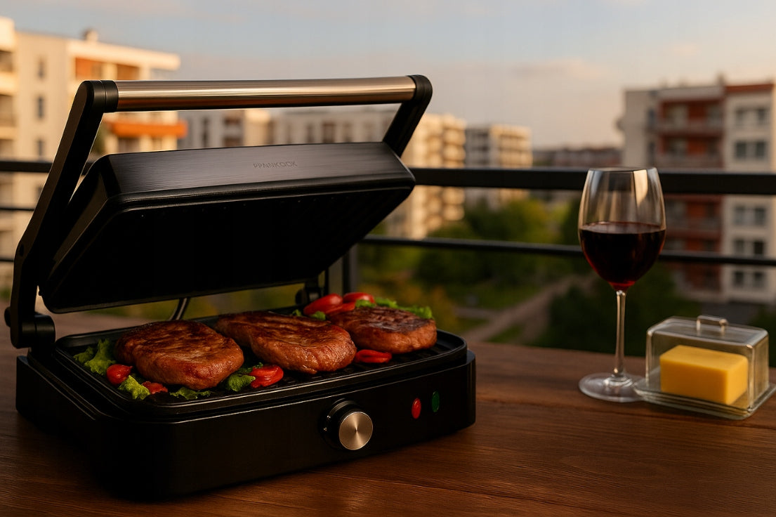 Elektrinis grilius, skrudintuvas, panini sumuštinių keptuvas STILHOFF