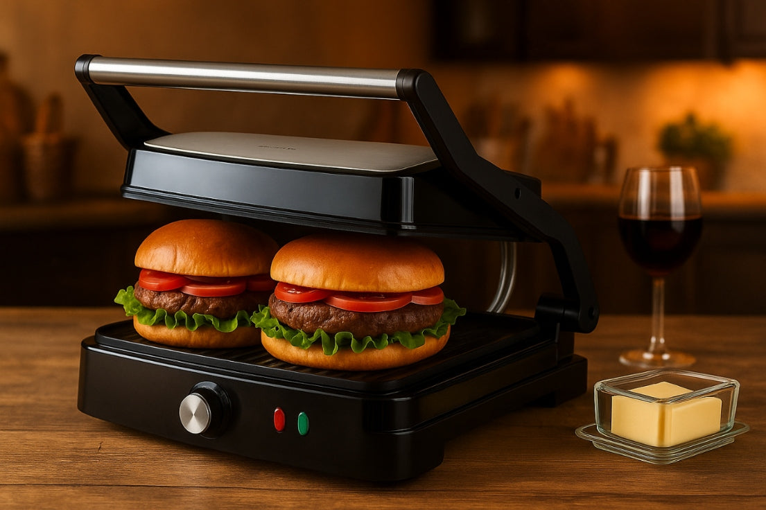 Elektrinis grilius, skrudintuvas, panini sumuštinių keptuvas STILHOFF