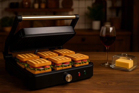 Elektrinis grilius, skrudintuvas, panini sumuštinių keptuvas STILHOFF