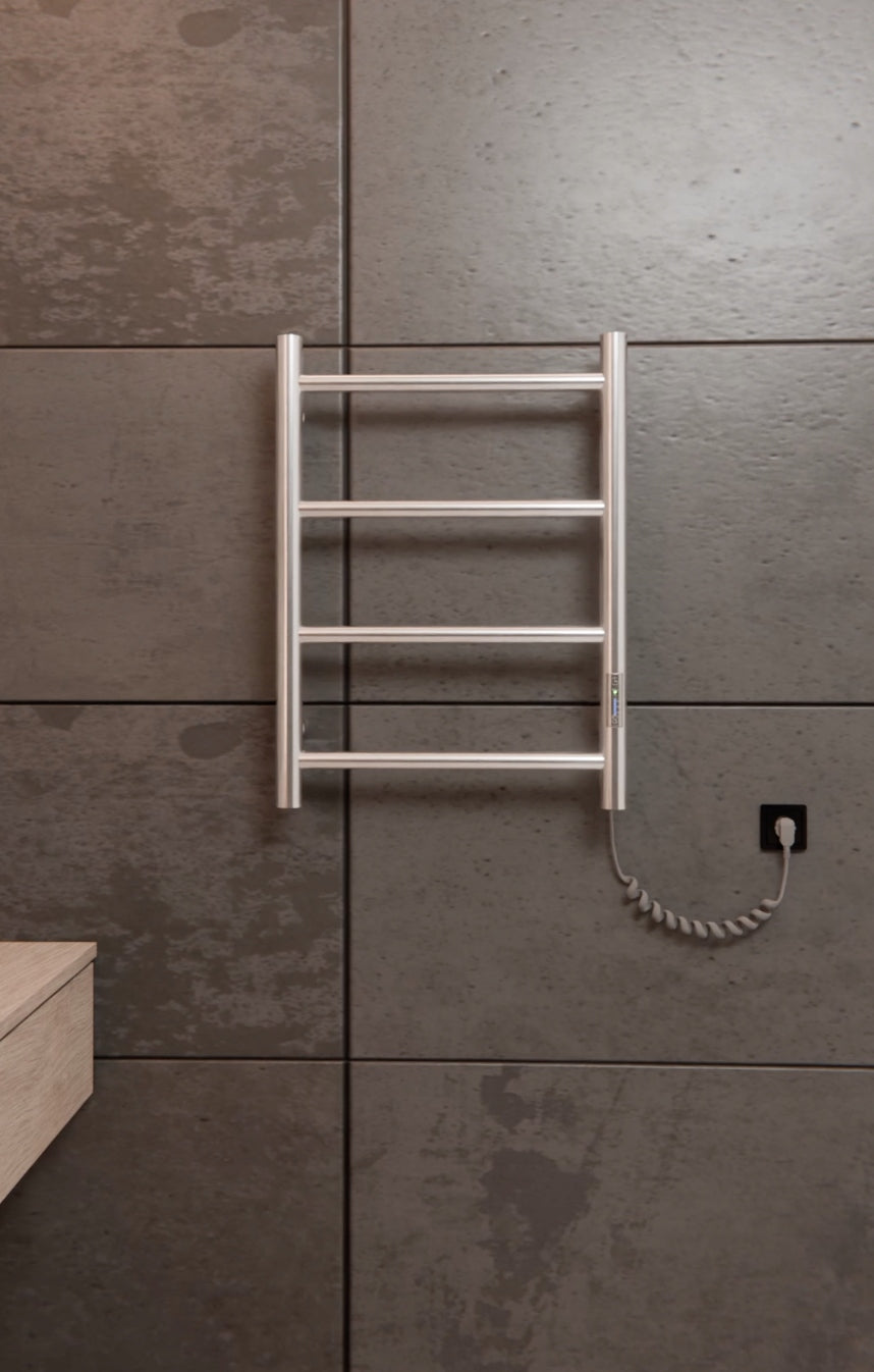 Energijos taupymo elektrinis vonios radiatoriaus 505x400 mm 35W chromas