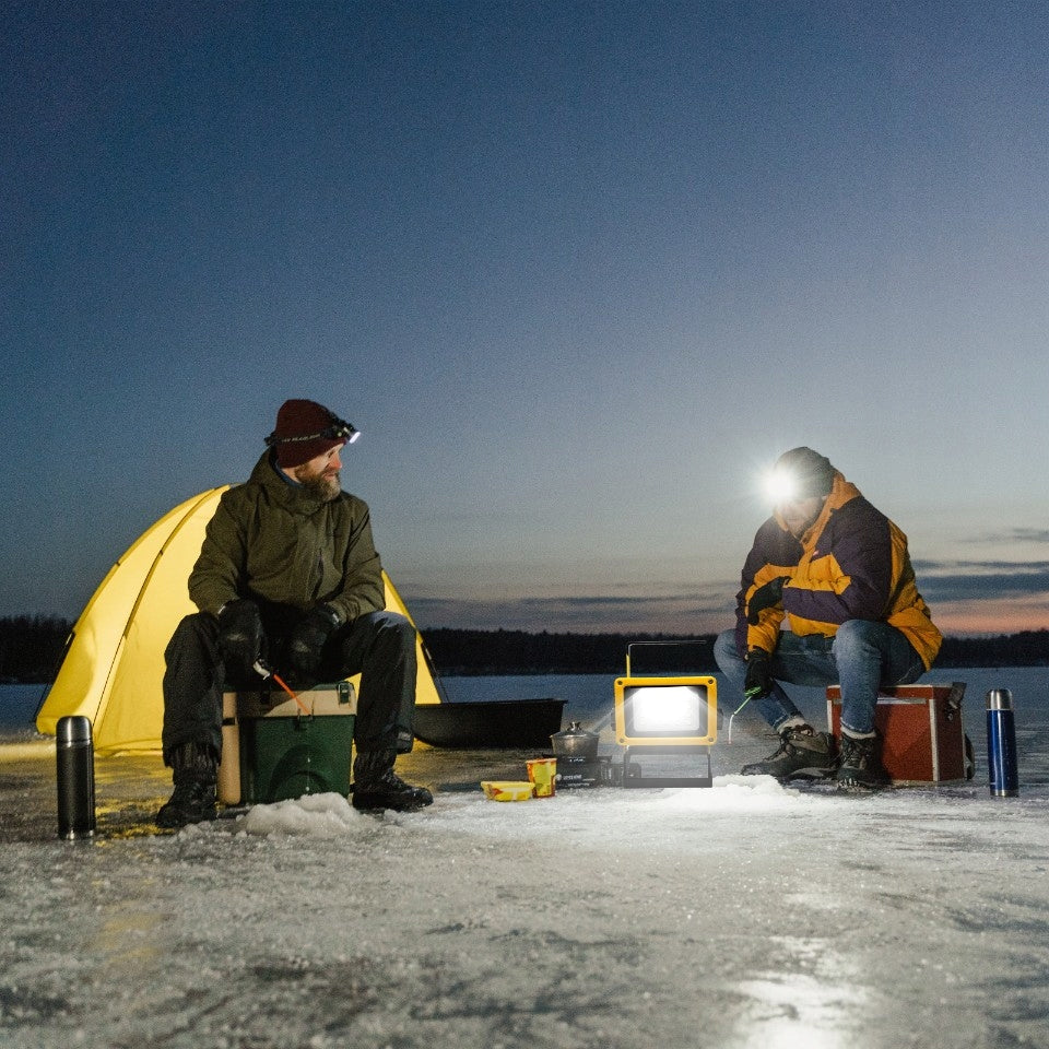 LED DARBINIS STATYBINIS PROŽEKTORIUS 30W AKUMULATORINIS NEŠIOJAMAS Galingas, Ryškus, Su kabeliu