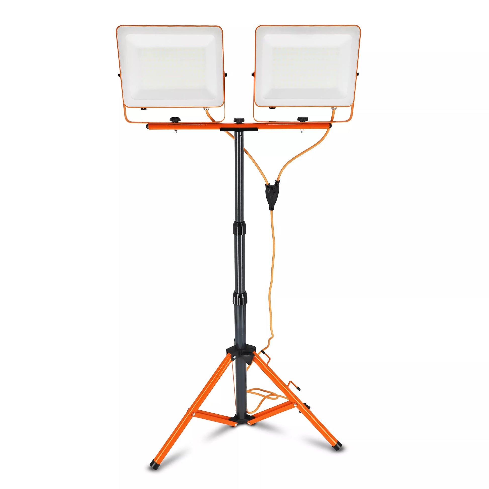 Statyvinis LED Prožektorius 2x 100W 10000lm Statyvas Statybinis Šviestuvas