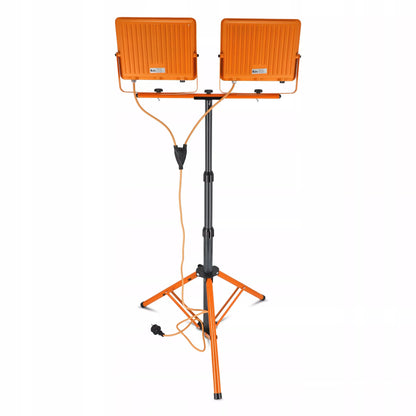 Statyvinis LED Prožektorius 2x 100W 10000lm Statyvas Statybinis Šviestuvas