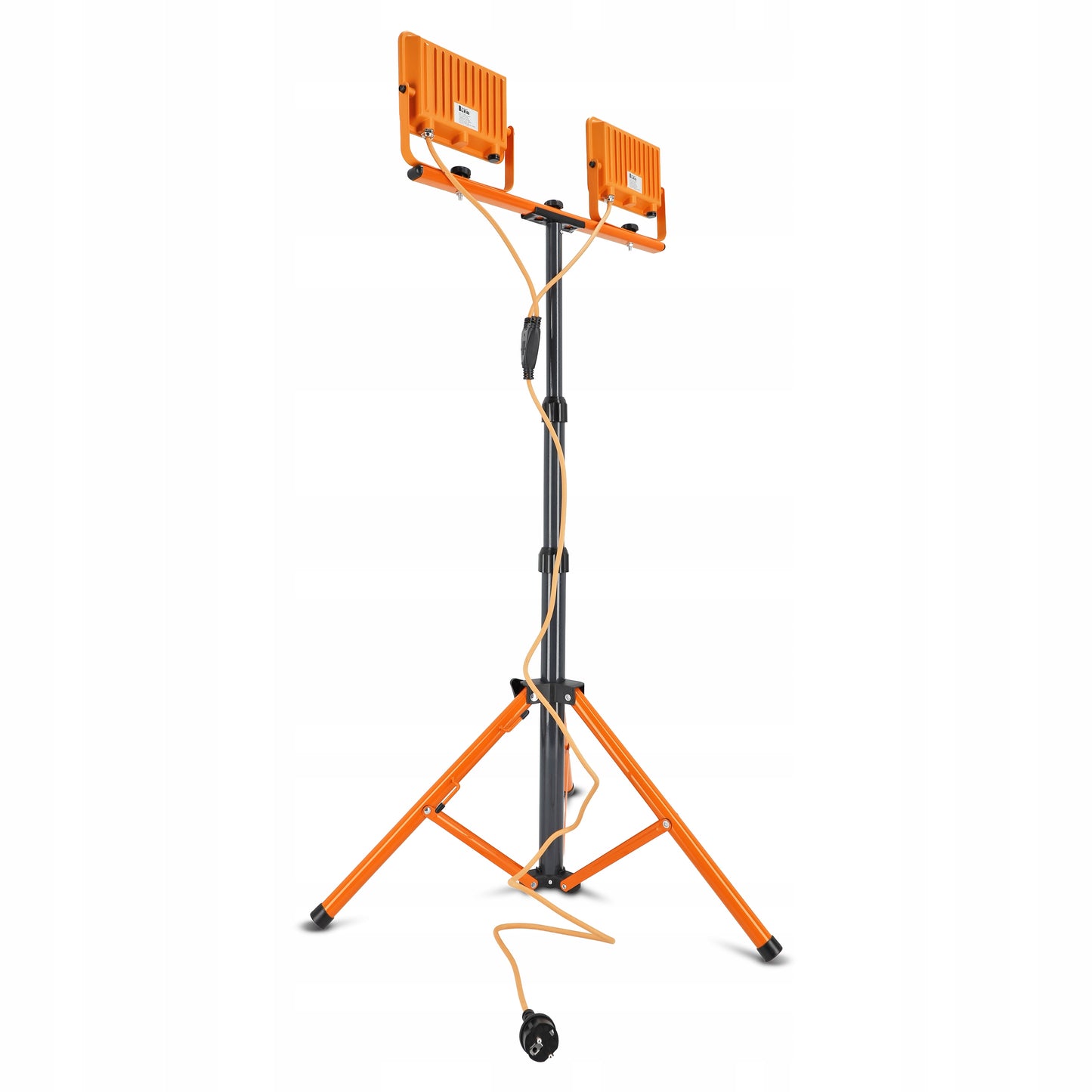 Statinis LED prožektorius statyboms, 2x 50W, 11000lm, stovas, komplektas