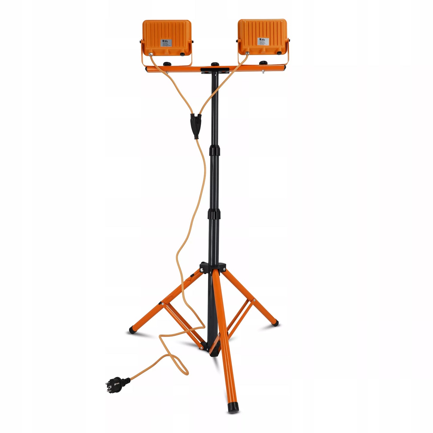 Statinis LED prožektorius statyboms, 2x 50W, 11000lm, stovas, komplektas