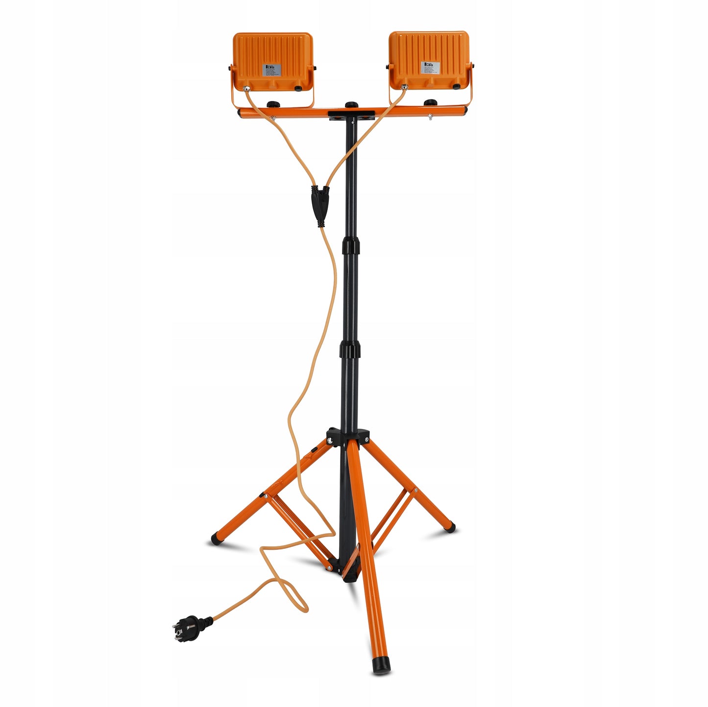 Statinis LED prožektorius statyboms, 2x 50W, 11000lm, stovas, komplektas