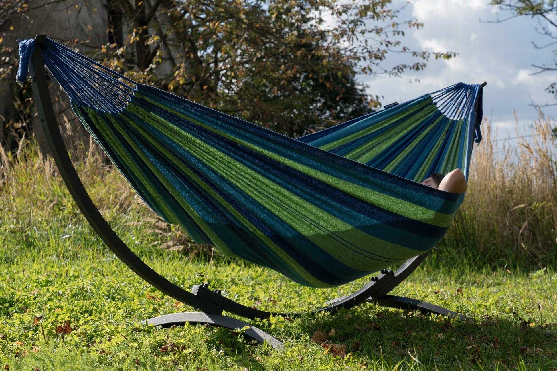 Sodo hamakas su plieniniu rėmu iki 200 kg | Hamako komplektas | POTENZA